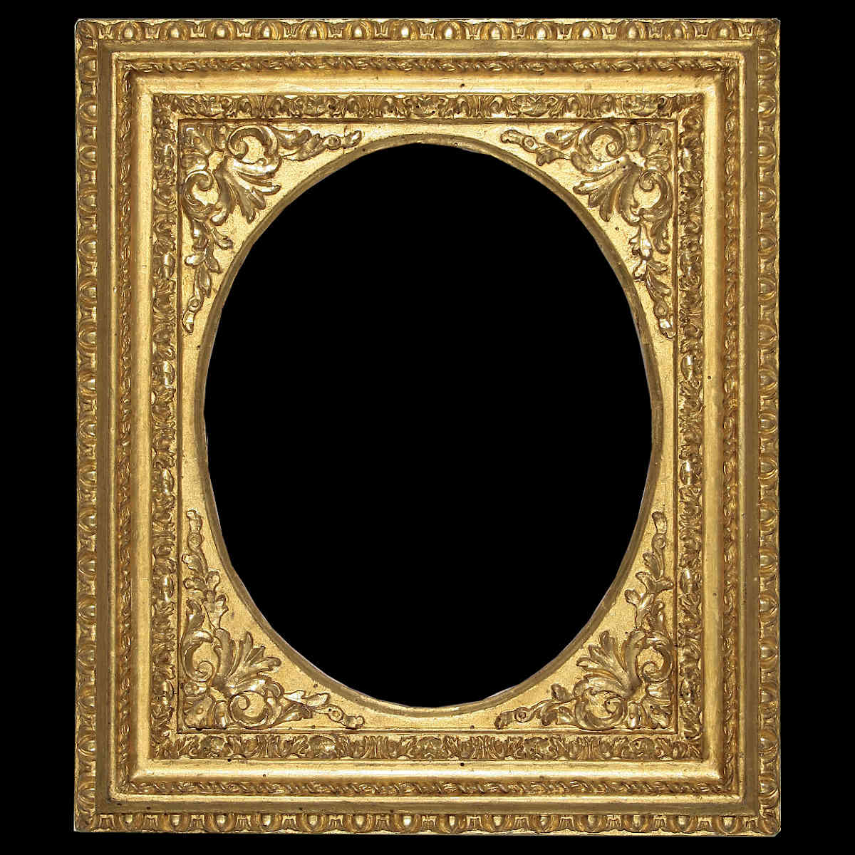 vintage gold oval frame