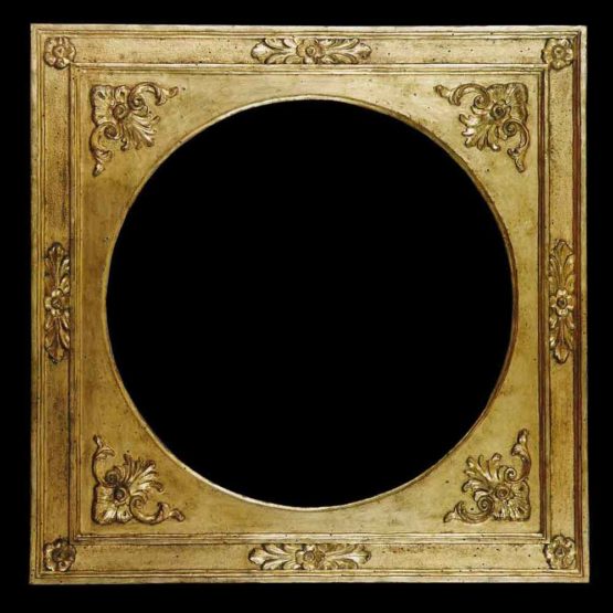 antique round picture frame