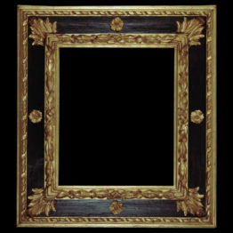 Craig Frames Galerie 1.275" Antique Gold and Black Picture Frame
