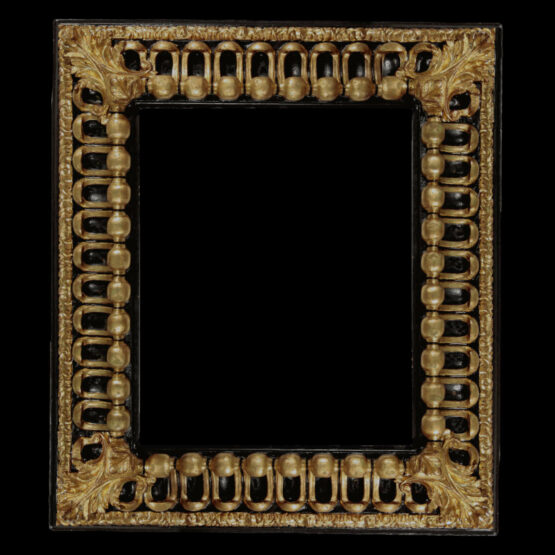 black baroque picture frame